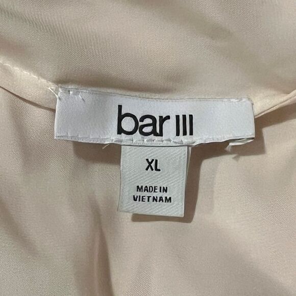 Bar III Womens Bow-Tie Long-Sleeve Blouse Flax Suit Separate Extra Large NWT - Picture 6 of 9
